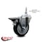 Service Caster 4 Inch Black Polyurethane 38 Inch Threaded Stem Caster with Brake SCC-TS20S414-PPUB-BLK-PLB-381615 - alternate 2
